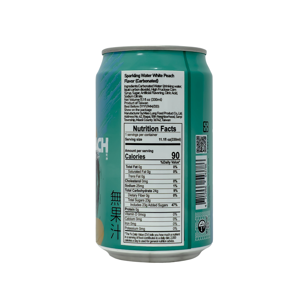 Ocean Bomb Bleach Sparkling Water – White Peach