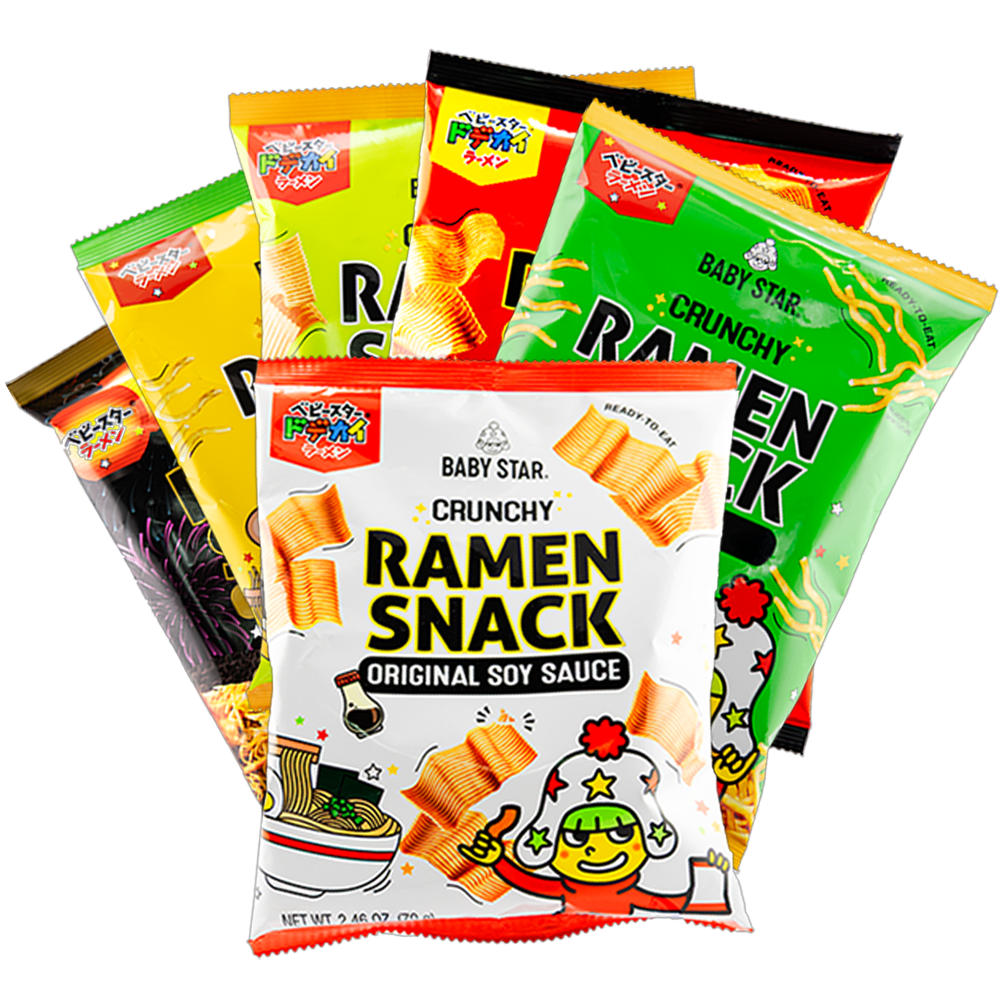 Baby Star Crunchy Ramen Chips (6 Flavors)