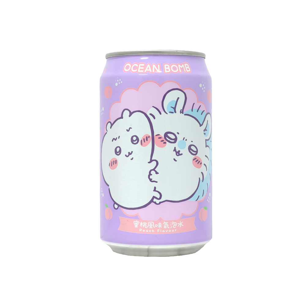 Ocean Bomb Chiikawa Sparkling Water – Peach