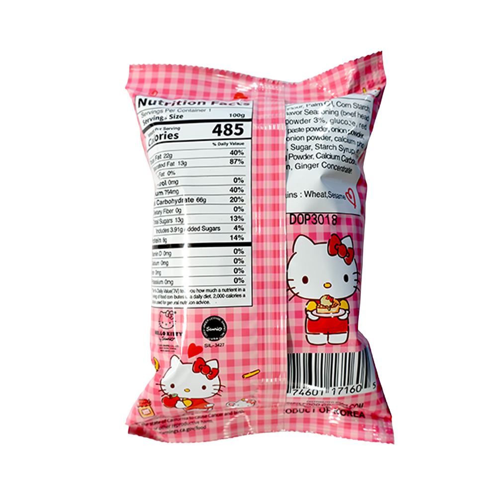 Hello Kitty Wheat Cracker Chips – Spicy BBQ
