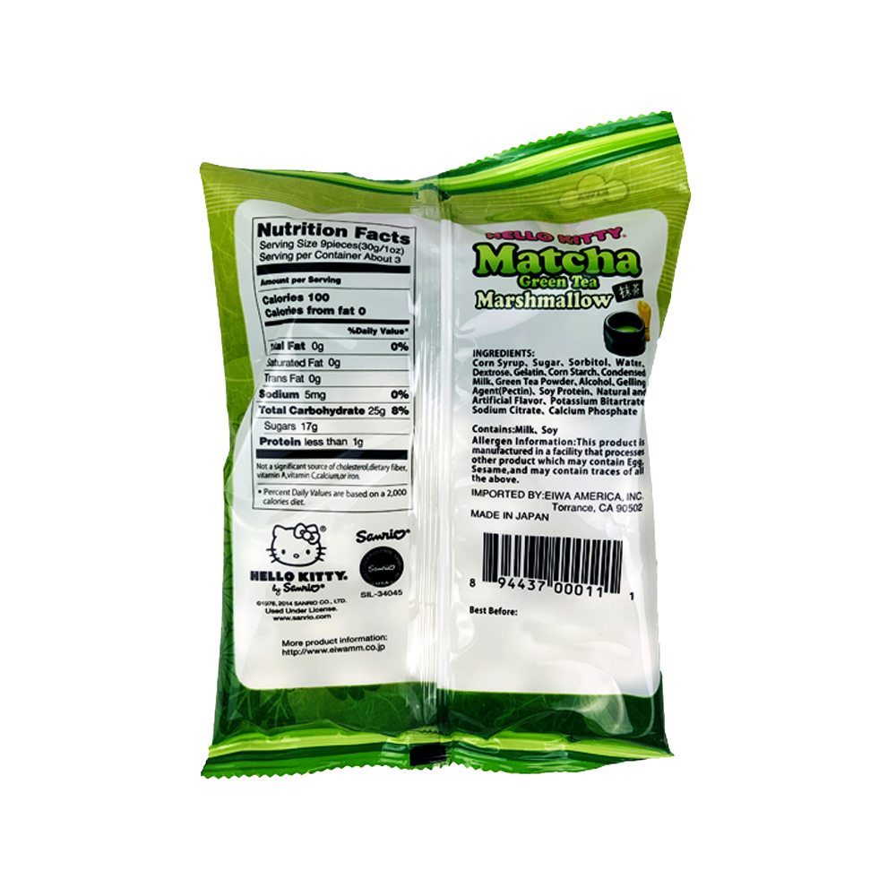 Hello Kitty Marshmallow – Matcha Green Tea