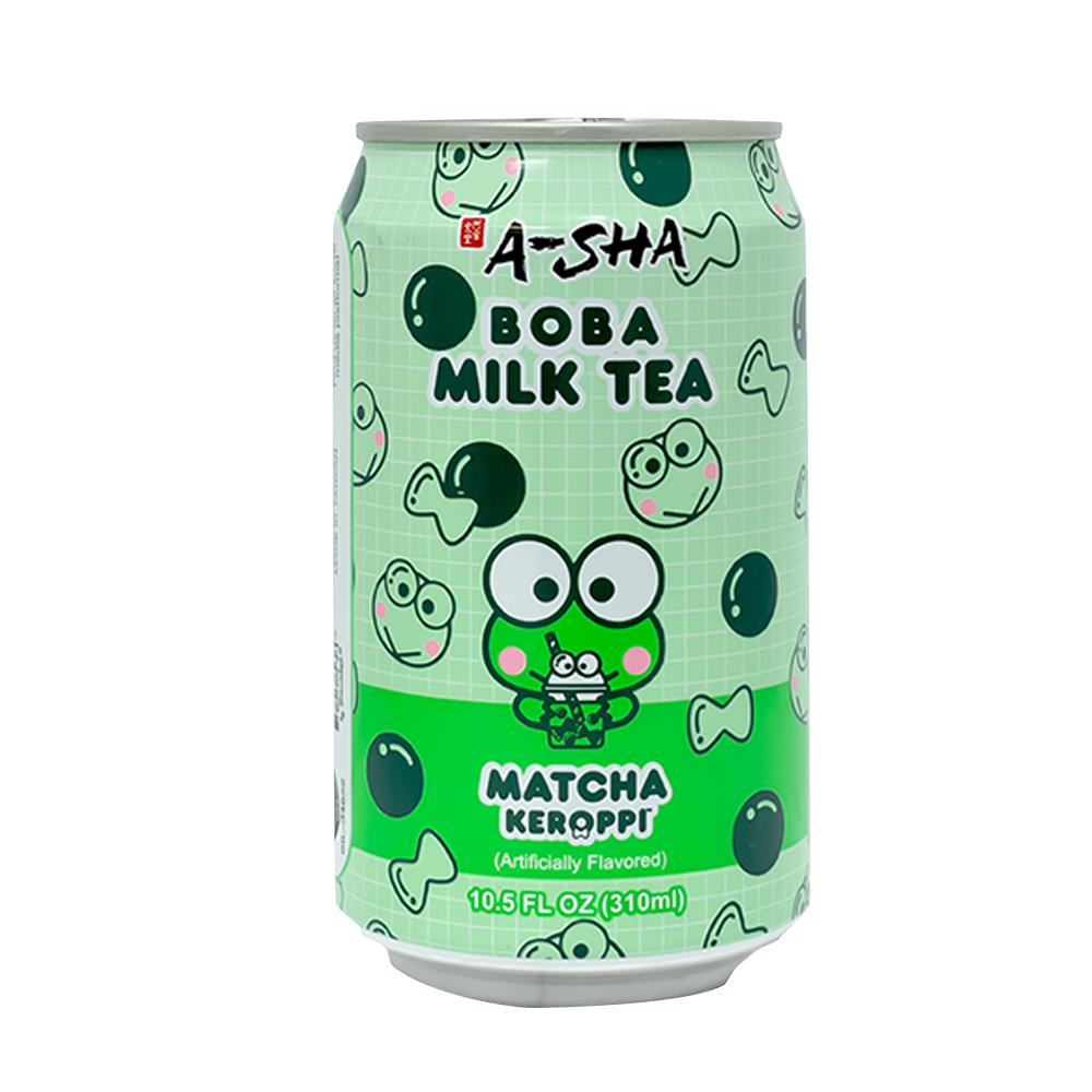 ASHA Keroppi Boba Milk Tea - Matcha Flavor