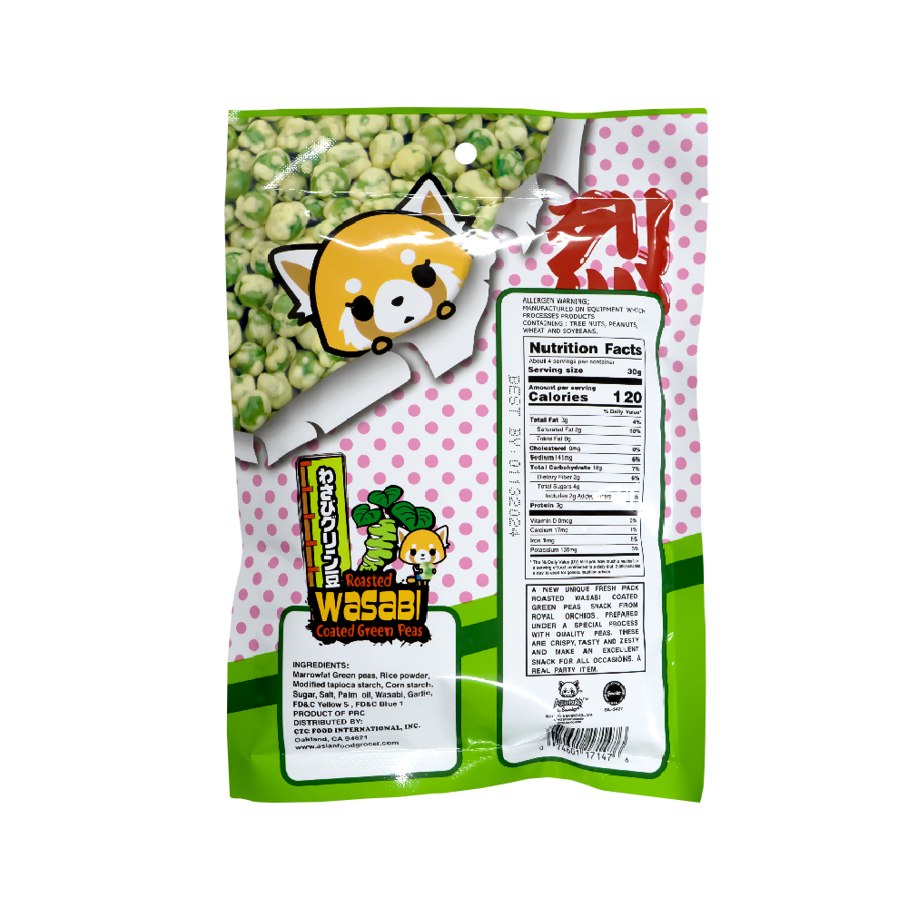 Aggretsuko Roasted Wasabi Green Peas